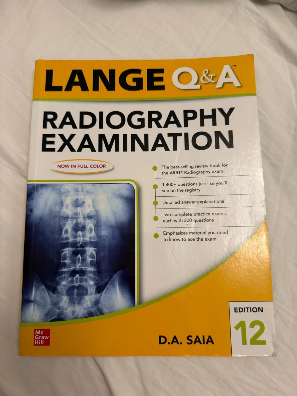 LANGE Q&A Radiography Examination 12th edition